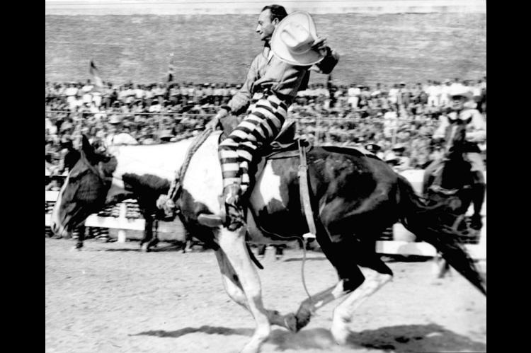 Historical photo of the Oklahoma State Penitentiary prison rodeo (Photo provided by Oklahoma Department of Corrections)