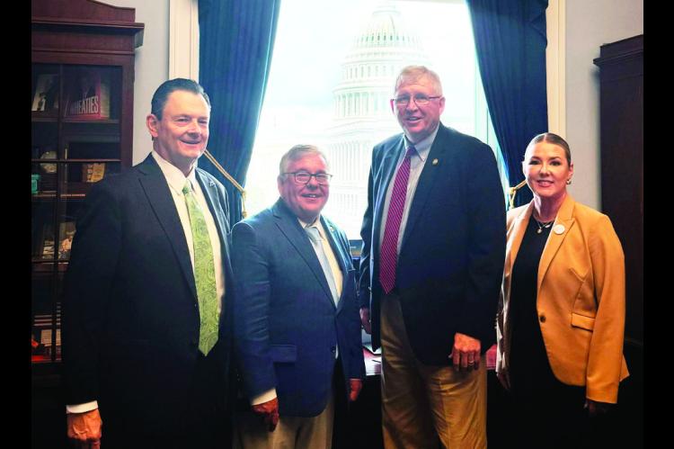 American Farmers &amp; Ranchers (AFR) Cooperative joined more than 100 farmers to lobby Congress for a new farm bill. Pictured above are members of the Oklahoma Delegation with Rep. Frank Lucas (Photo provided)