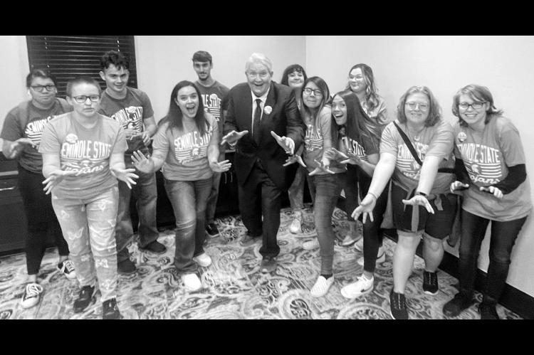 Eleven Seminole State College students attended Oklahoma Promise Day at the State Capitol on April 11