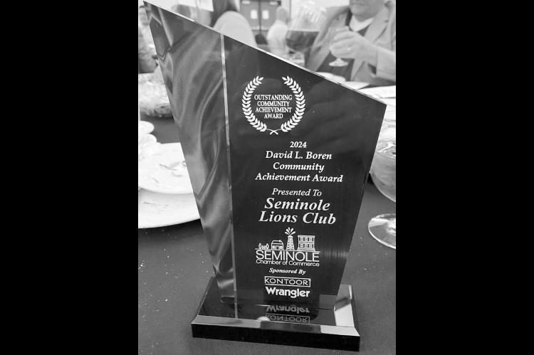 Lions Club Wins Boren Community Achievement Award