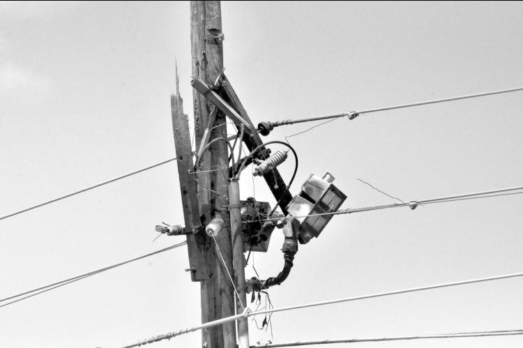 Widespread power outages were reported in Seminole early Monday afternoon when a transformer on North Milt Phillips near Seminole Auto Sales blew up, mangling the pole it was mounted on. Traffic lights were also blinking in the area, resulting in at least