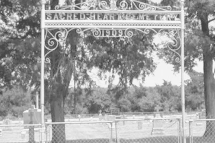 Above, the gate to Sacred Heart Cemetery near Konawa. A recent poll showed that Sacred Heart is the scariest cemetery in Oklahoma. The graveyard has been the subject of urban legend and local folklore for decades. (File photo)