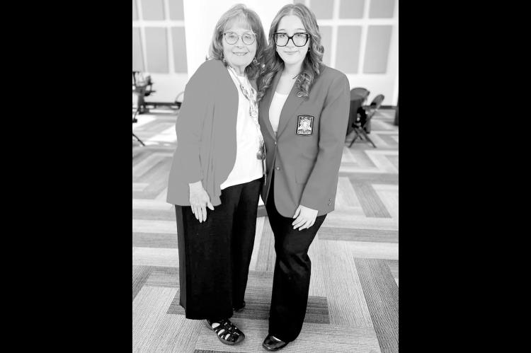 Rachel Worthen, right, a welding student at Autry Technology Center, was elected as a SkillsUSA postsecondary national officer for 2026-27 at the National Leadership and Skills Conference in Atlanta, Georgia. With her is Cheryl Cooksey, an instructor and SkillsUSA adviser at Autry Tech. (Photo provided)