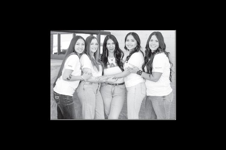 Pictured at left are the founding members of the Gamma Delta Pi sorority at East Central University. (ECU photo)