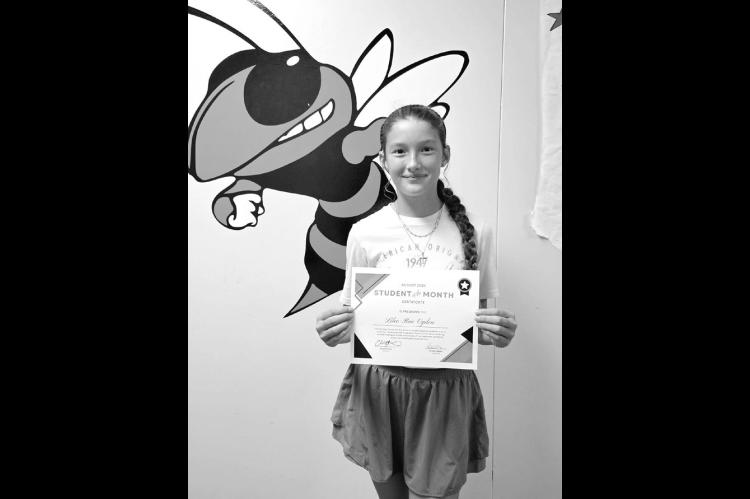 Strother Announces MS, HS Students of The Month