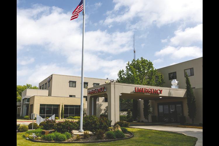 Mercy Hospital in Ada is a rural hospital that uses AI due to its connection to a larger hospital network. Brian Whitacre of Oklahoma State University said this type of connection is often a major factor in whether rural hospitals adopt AI, along with a rural hospital’s finances. (Photo by Mitchell Alcala, OSU Agriculture)