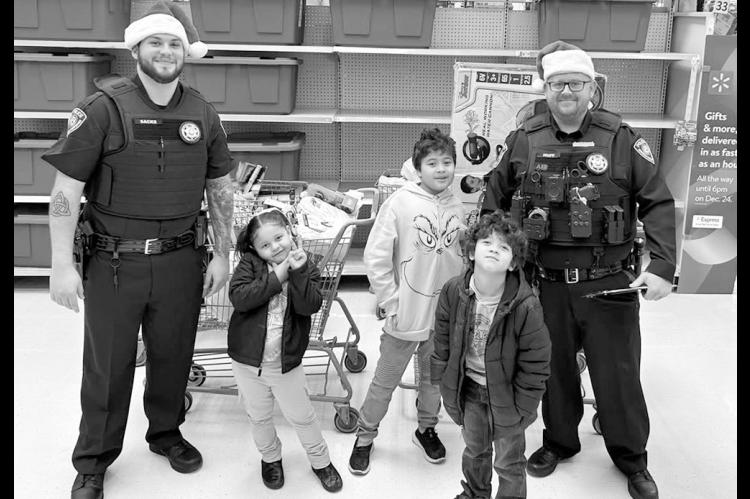 Last week Seminole Nation Lighthorse held their second annual “Shop with a Cop” event. They were able to shop with 36 children this year. The department thanks those who donated, the area schools and Seminole Walmart for assisting with the event. (Cou