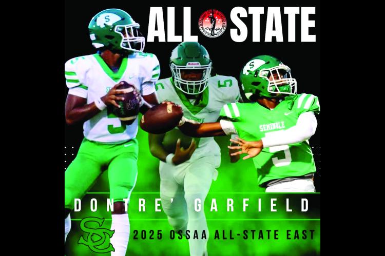 Seminole Chieftain Dontre Garfield was selected to the 2025 All State East Defense team. The All-State game will be played on Thursday, July 31 at 7 p.m. at OBU football stadium. Seminole Coach Bob Underwood will be an Assistant Coach for the game. Semino