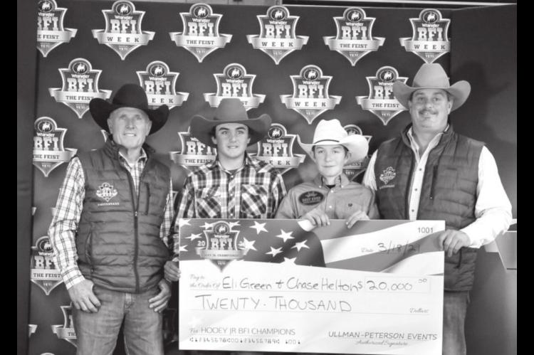 Thompson and Profili Top Hooey Junior BFI for $35K; California Team Wins Jr. 10.5 for $20K