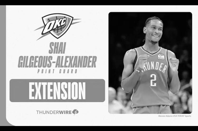 Thunder Sign Shai Gilgeous-Alexander to Huge Contract