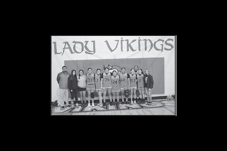 The Sasakwa Lady Vikings are District Runner Up Champions. The Lady Vikings fell to Earlsboro Lady Wildcats 40-61 Saturday night. Staff Photo by Bill Anderson