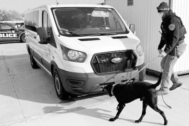 The Oklahoma Bureau of Narcotics (OBN) recently conducted a K9 handling school for officers from law enforcement agencies across the state. A drugdetecting dog, such as the one pictured, was used in a Dec. 3 traffic stop in Seminole County that led to the