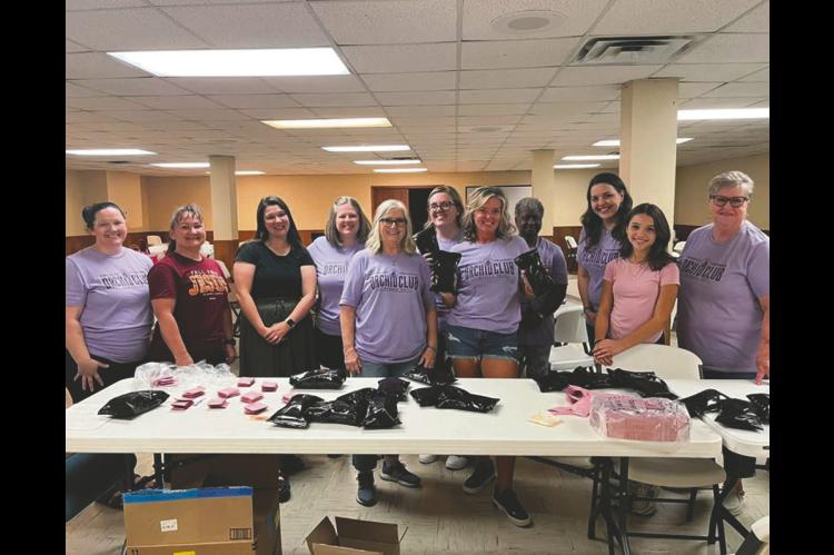 Above, the Project Bloom Community Packing Party was held on September 28 at First Baptist Church of Wewoka. (Courtesy photo)