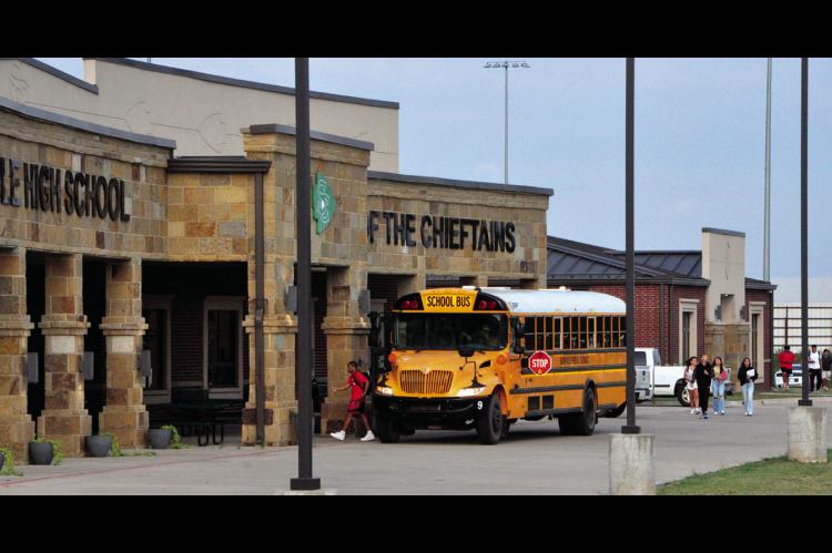 In this 2024 file photo, students unload from a bus at Seminole High School. On Sept. 9, registered voters in Seminole County will be tasked with deciding the fate of a proposed sale tax initiative that will benefit the county’s ten school districts, th