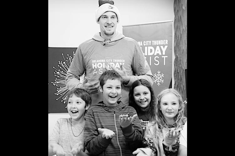 Aaron Wiggins & OKC Blue Players Give Back for Christmas