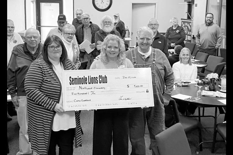 The Seminole Lions Club annually provide Northwood Elementary scholarships for students to attend Camp Goddard. Recently Josh Endenborough, Northwood Principal, presented a program to the club about their most recent trip to Camp Goddard. He explained the