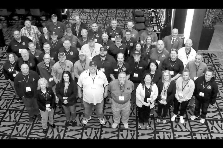 Seminole Emergency Manager Ernie Willis (third row, right side) along with Seminole County Emergency Manager Aaron Sowder (third row, left side) attended the Annual Oklahoma Emergency Management Association Conference. The conference was held March 3-7 at