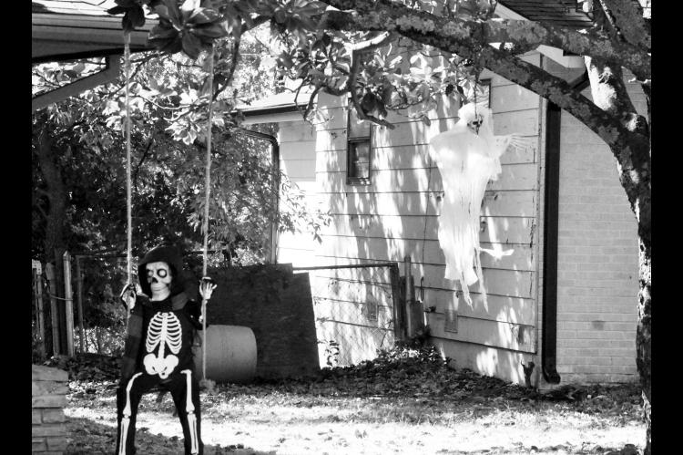 A skeleton swings and a ghost dangles from the branches of a tree in a local front yard, a sure sign that Halloween is right around the corner. Citywide trick or treating for Seminole will take place from 5:30 – 8:30 p.m. on Oct. 31, and the Seminole Ar