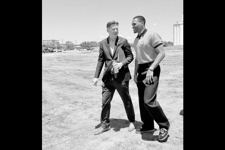 Mayor David Holt and Rusell Westbrook