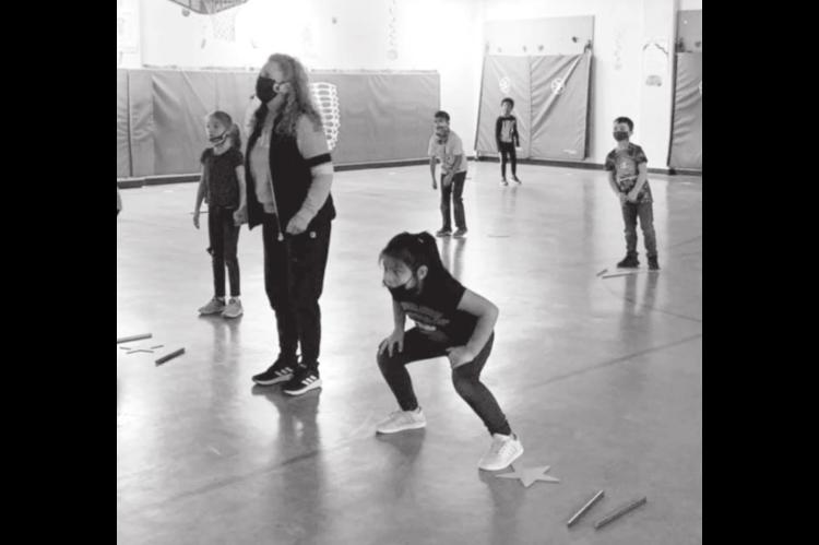 Ms. Sutherland always makes PE so fun at Wilson Elementary