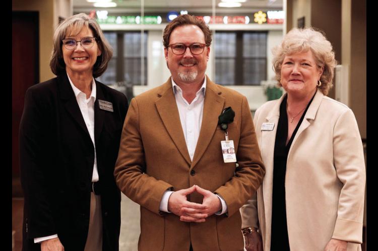 Members of the newly formed Education Coalition are (l-r) Julie McCormick, superintendent of Gordon Cooper Technology Center; Dr. Heath A. Thomas, president of Oklahoma Baptist University; and Lana Reynolds, president of Seminole State College. Not pictur