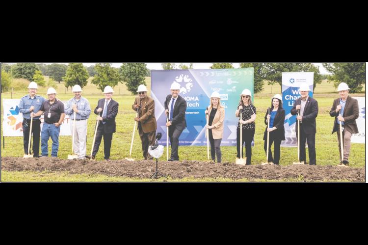 Officials break ground on a new CareerTech Skills Center in Boley. (Photo provided)