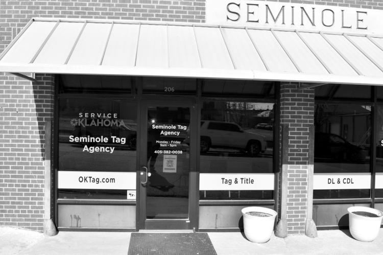 Pictured is the Seminole Tag Agency at 206 E. Evans. All tag agencies across Oklahoma closed Feb. 12 and will reopen Tuesday, Feb. 17 as the agency responsible for providing driver and motor vehicle services on behalf of the state overhauls its system. (S