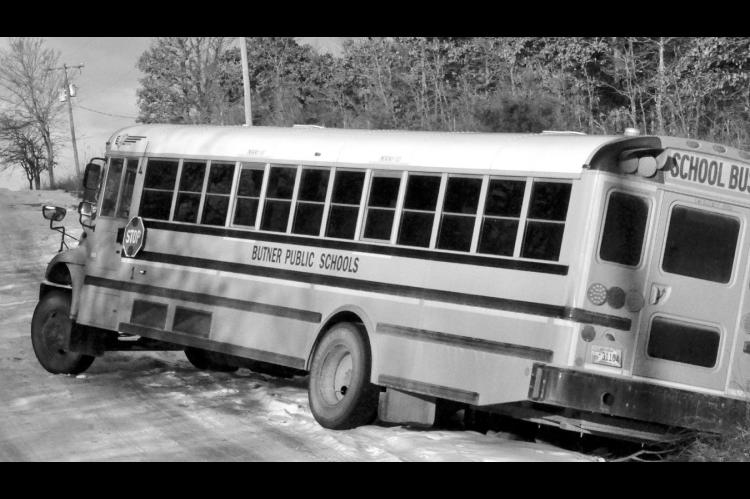 A Butner school bus became stuck on a snow-packed EW116 as it attempted to navigate the hill ahead of it early Tuesday morning. All passengers were unloaded and put on another bus and taken safely to school. No injuries were reported. The road was still s