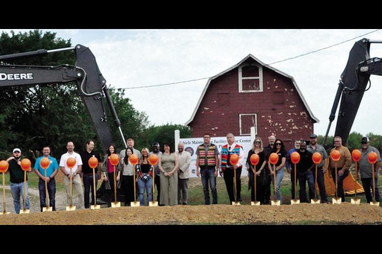 Right, groundbreaking ceremonies were held Thursday, May 15 on the Seminole Nation’s Vehicle Maintenance Facility/Visitor Center/Transit Plaza. According to Seminole Nation Chief Lewis Johnson (center, holding shovel), the $31.4 million project is the b