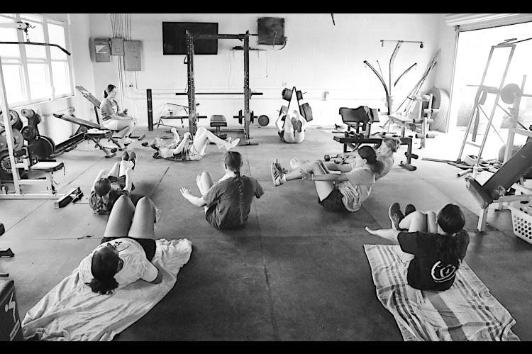 Summer Pride Staff Photo by Bill Anderson Butner Eagle studentathletes stay in shape during the summer months participating in their summer pride activities.