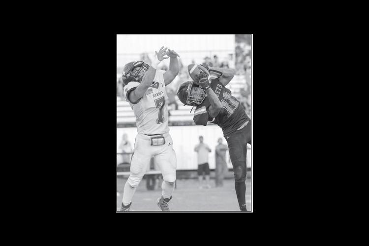 Strother Yellowjacket Dorian Morales catches the ball Friday night against Depew. Courtesy Photo by Glen Bryan