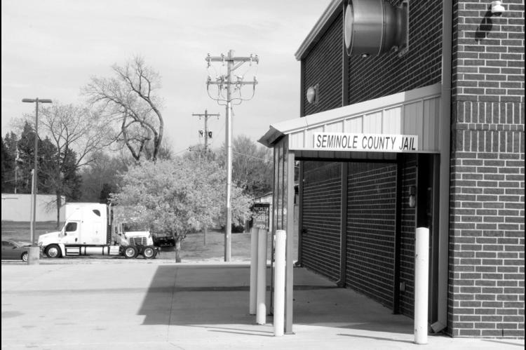 The entrance to the Seminole County Jail is seen in this 2023 file photo. While officials there applied for and received a portion of 781 funds, several other rural counties have not. (Ashlynd Huffman/Oklahoma Watch)