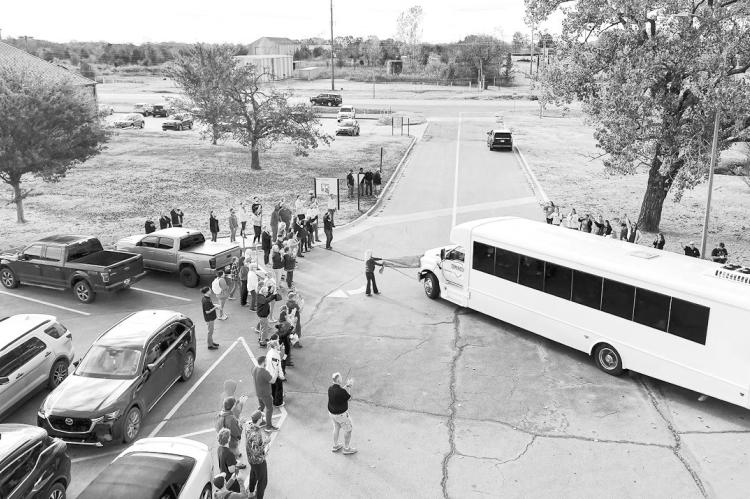 Seminole State College hosted a send-off Friday for the women’s soccer team ahead of their appearance at the NJCAA Division I Women’s Soccer National Tournament. As the team departed campus, the bus busted through a banner with notes of encouragement 