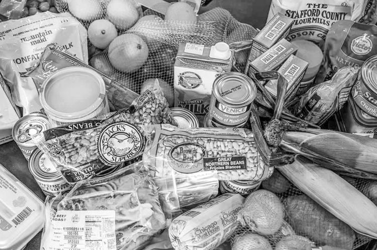 Food provided by the program for distribution. (Photo courtesy of the Choctaw Nation of Oklahoma)
