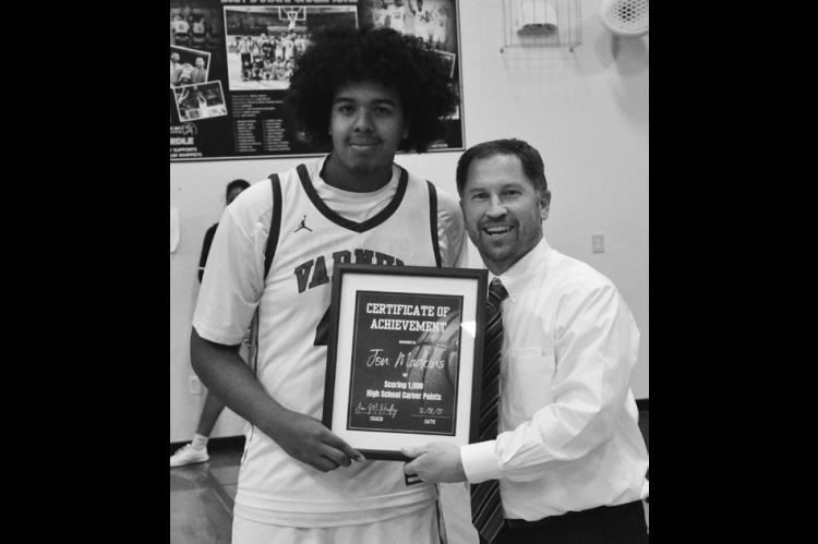 Varnum Whippet Jon Madkins was selected by the OCA to the All State Small East team and also the All Star Small East team. Staff Photo by Bill Anderson