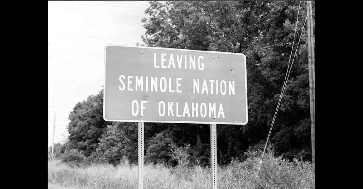 The Seminole Nation of Oklahoma was one of the first tribal governments in the country to ban AI data centers on its reservation. The moratorium was the result of a proposal from Chebon Kernell, a Mekusukey representative on the 28-member Seminole Nation General Council. (Photo by Sarah Liese/KOSU)