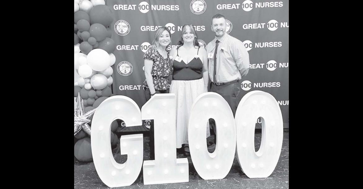 Pictured from left are SSM Health St. Anthony Hospital – Shawnee Clinical Educator Karen Romine, House Supervisor Mary Love and SSC Assistant Professor of Nursing Butch Cantrell. The co-workers attended the Great 100 Nurses celebration Oct. 4 at the Hard Rock Casino in Catoosa, where Cantrell was honored among 100 Oklahoma nurses recognized for their contributions to nursing and mentorship. (Photon provided)