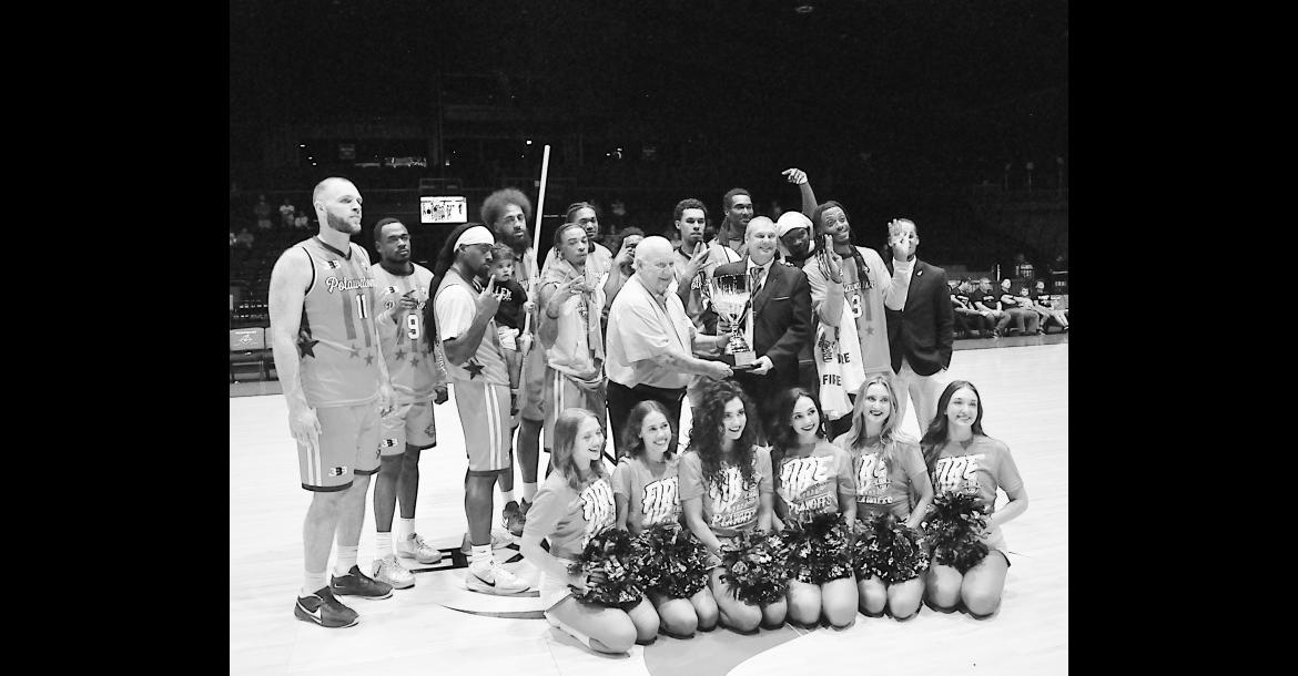 The Potawatomi Fire won their fourth consecutive Central Conference Title Friday night against the ADS Sentinels. Staff Photo by Bill Anderson