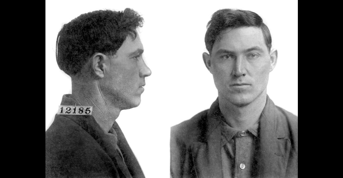The “Green Corn Rebellion” occurred this week in 1917. The rebellion was launched from the farm of John Spears, a member of the Workers Class Union. Above left: Deputy Bill Cross, who was shot in an ambush near Little River. Above: Lonnie Spears, one of the many arrested in connection with the incident. (Archive photos)