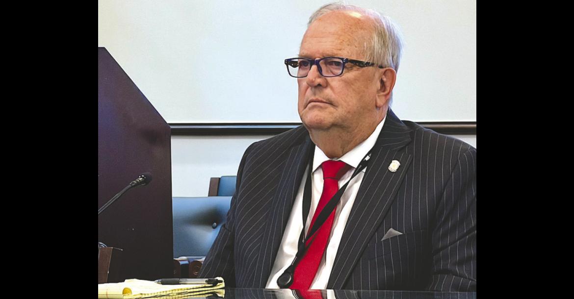 Rep. Danny Williams, R-Seminole sits solemnly as the Oklahoma House Rules Committee convenes to censure him Thursday, Sept. 24, 2026. The Oklahoma Ethics Commission released a new public set of allegations against Williams on Thursday. (Photo by Tres Savage, NonDoc)