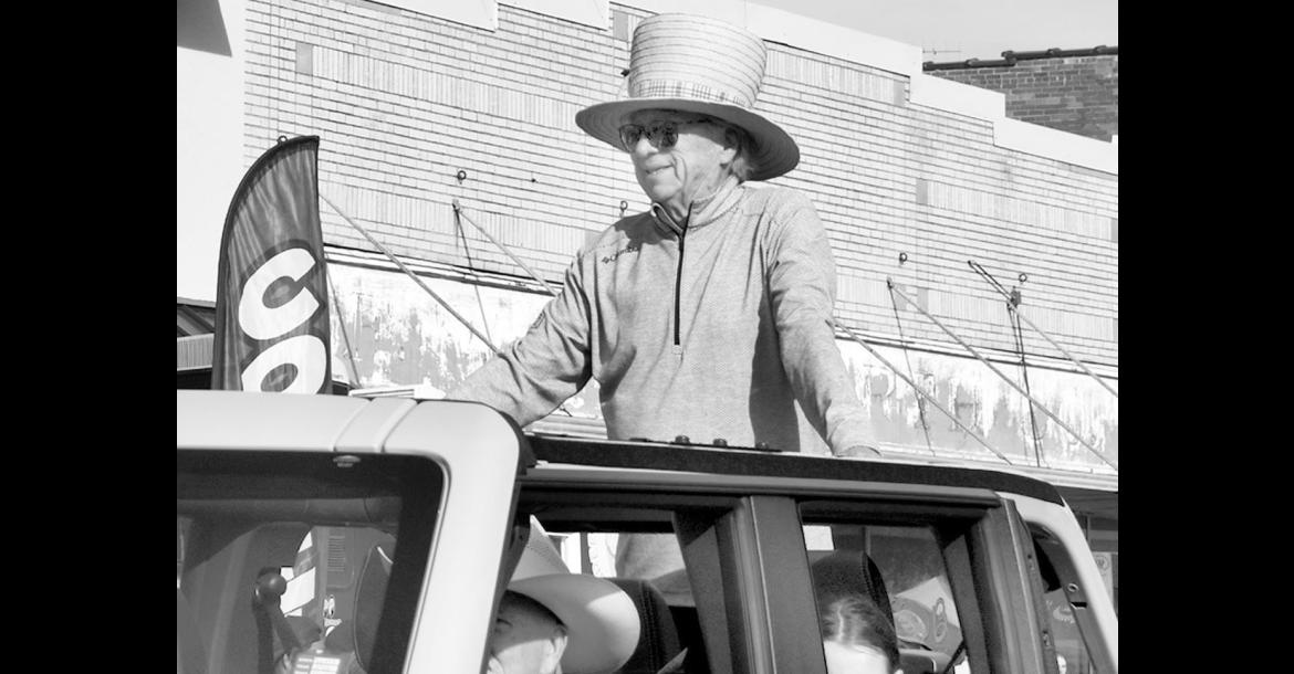 Longtime Wewoka resident John Norman was the Grand Marshall of this year’s Sorghum Festival parade, which took place Saturday, Oct. 24 in Wewoka. John is the owner of Norman Drug, which is celebrating its 100th anniversary this year. Norman is the third generation to operate the family pharmacy, which was originally located in Cromwell before moving to Wewoka in 1926. The business was started by his grandfather, Ed Norman, Sr. —Photo by Andy Wilson