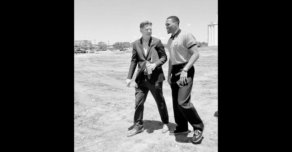 Mayor David Holt and Rusell Westbrook