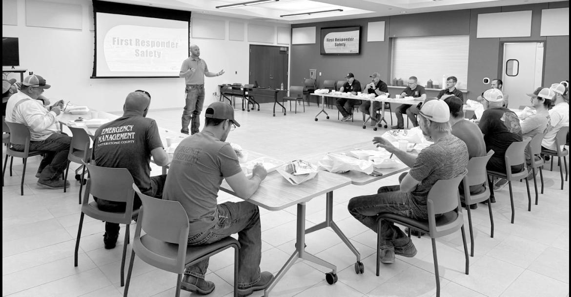 First responders from a multi-county area attended CVEC’s recent safety event. (Courtesy photo)