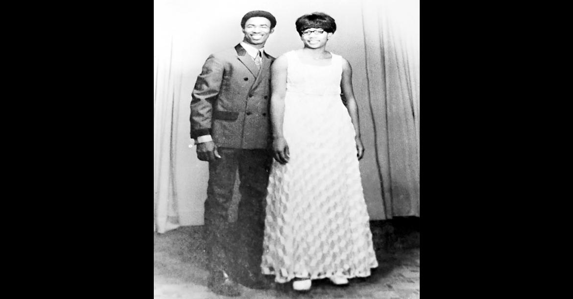 As captioned in the 1971 Seminole Junior College yearbook: Miss Darlene Washington and John Purify have the honor of being the Campus King and Queen of Seminole Junior College. The winners were announced in a pep assembly by Dickie Dollar, President of the Student Senate. The contest was sponsored by Phi Beta Lamba and each club at the college sponsored two candidates. The winners were chosen by a penny a vote. (Image provided by Montye Purify)