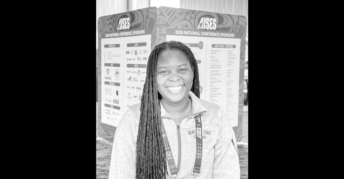 Seminole State College Assistant Professor of Computer Science Alecia Bailey represented SSC at the 2026 AISES National Conference, held Oct. 15-17 at the Oregon Convention Center in Portland, Oregon. (Photo provided)