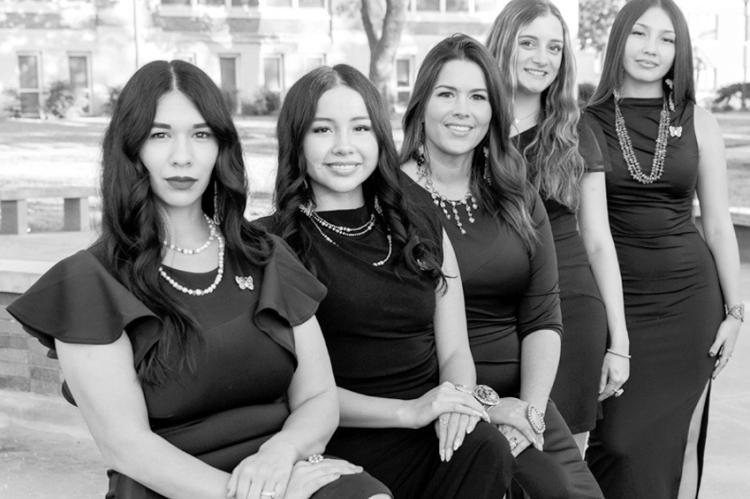 From left, Olivia Terry, Mena Cedartree, Kala Furr, Adelyn Hernandez and Gabrielle Nucosee. (Photo provided)