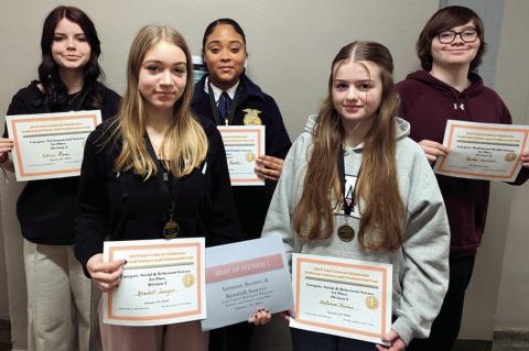 Wewoka Students Excel at Regional Science Fair