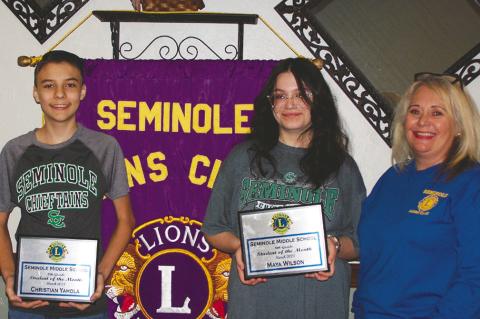 Seminole Middle School Students of The Month