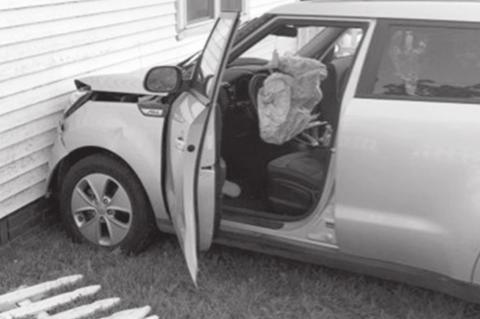 Underage Driver Loses Control of Vehicle, Strikes House