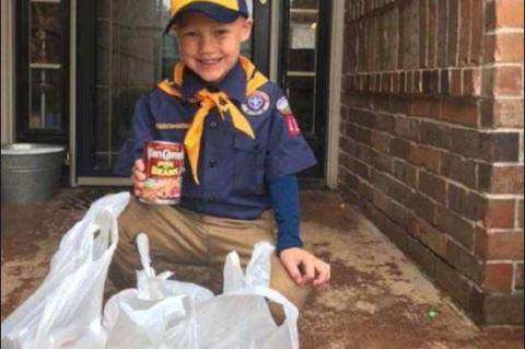 Annual Boy Scouts of America food drive